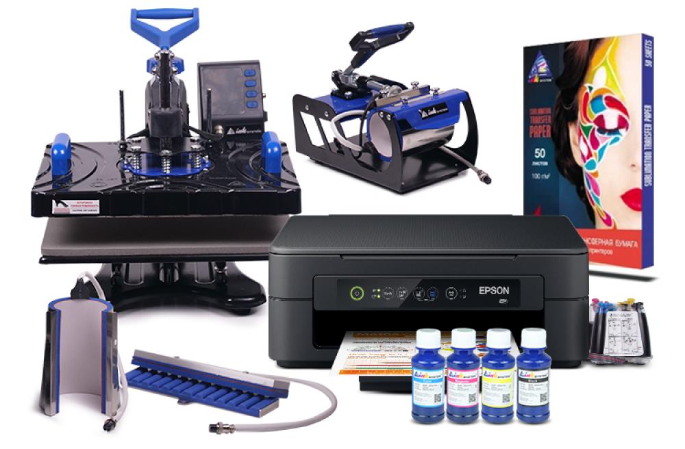 изображение Многофункциональный термопресс INKSYSTEM SP Combo 4 29*38 см 4 в 1 и МФУ Epson XP-2100 с набором для сублимационной печати - изображение 1