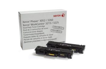 Тонер-картридж Xerox Phaser 3052/3260, Xerox WorkCentre 3215/3225 (2*3K стр.), черный
