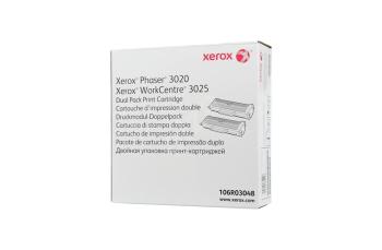 Тонер-картридж Xerox Phaser 3020, Xerox WorkCentre 3025  (2*1.5K стр.), черный