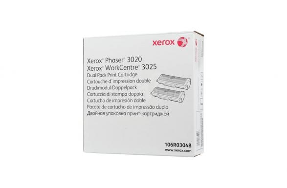 изображение Тонер-картридж Xerox Phaser 3020, Xerox WorkCentre 3025  (2*1.5K стр.), черный