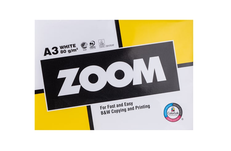 изображение Офисная бумага Zoom A3, 80g/m2, 500л