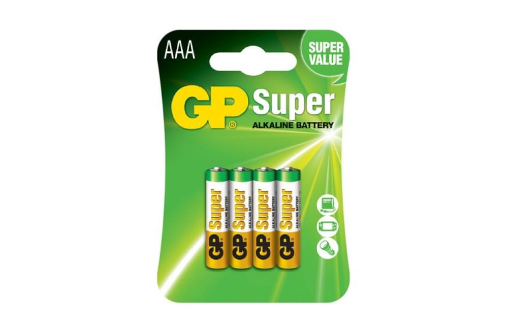 изображение Батарейка GP AAA (LR03) Super Alkaline 24A-U4 - изображение 1