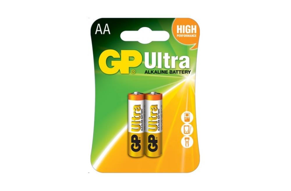 изображение Батарейка GP AA (LR6) Ultra Alkaline 15AU-U2 - изображение 1