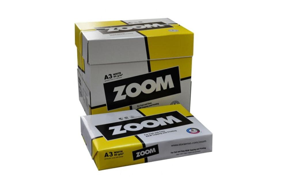 изображение Набор офисная бумага Zoom A3, 80g/m2, 5 пачек по 500л - изображение 2
