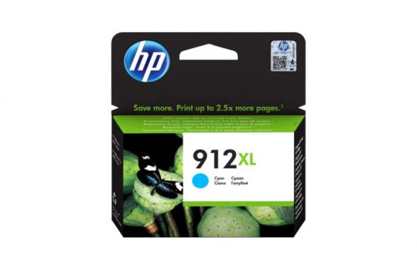 изображение Картридж HP 912 XL (голубой/cyan), 825 стр.