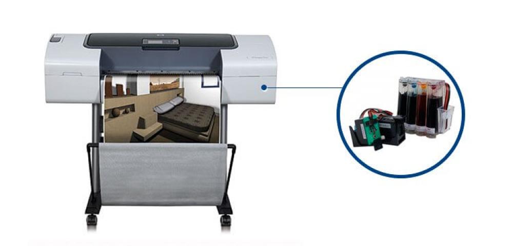 изображение Плоттер HP DesignJet T1100 с СНПЧ - изображение 1