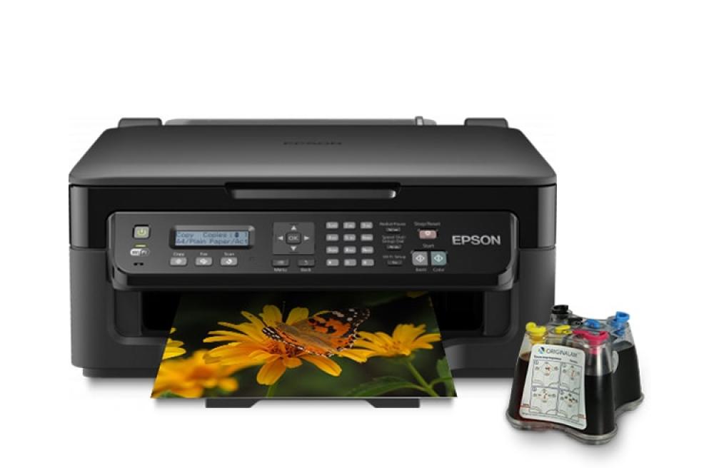 изображение МФУ Epson Workforce WF-2510WF с СНПЧ и чернилами - изображение 1