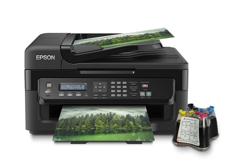 изображение МФУ Epson Workforce WF-2530WF с СНПЧ и чернилами (Уценка) - изображение 1