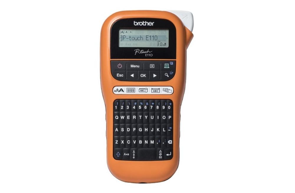 изображение Принтер для печати этикеток Brother PT-E110VP в кейсе с дополнительными расходными материалами - изображение 1