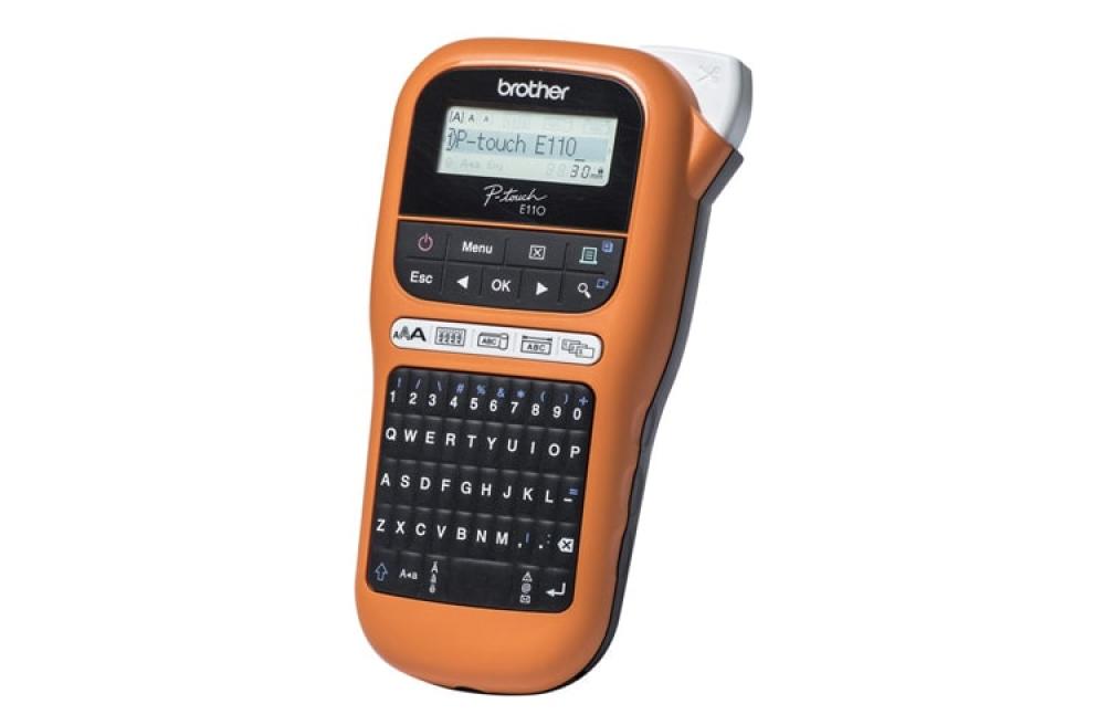 изображение Принтер для печати этикеток Brother PT-E110VP в кейсе с дополнительными расходными материалами - изображение 3
