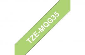 Brother TZeMQG35 - матовая ламинированная лента, белый на зеленом, 12 мм х 5 м Brother TZeMQG35 - матовая ламинированная лента, белый на зеленом, 12 мм х 5 м