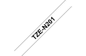 Brother TZeN201 - неламинированная лента, черный на белом, 3,5 мм х 8 м