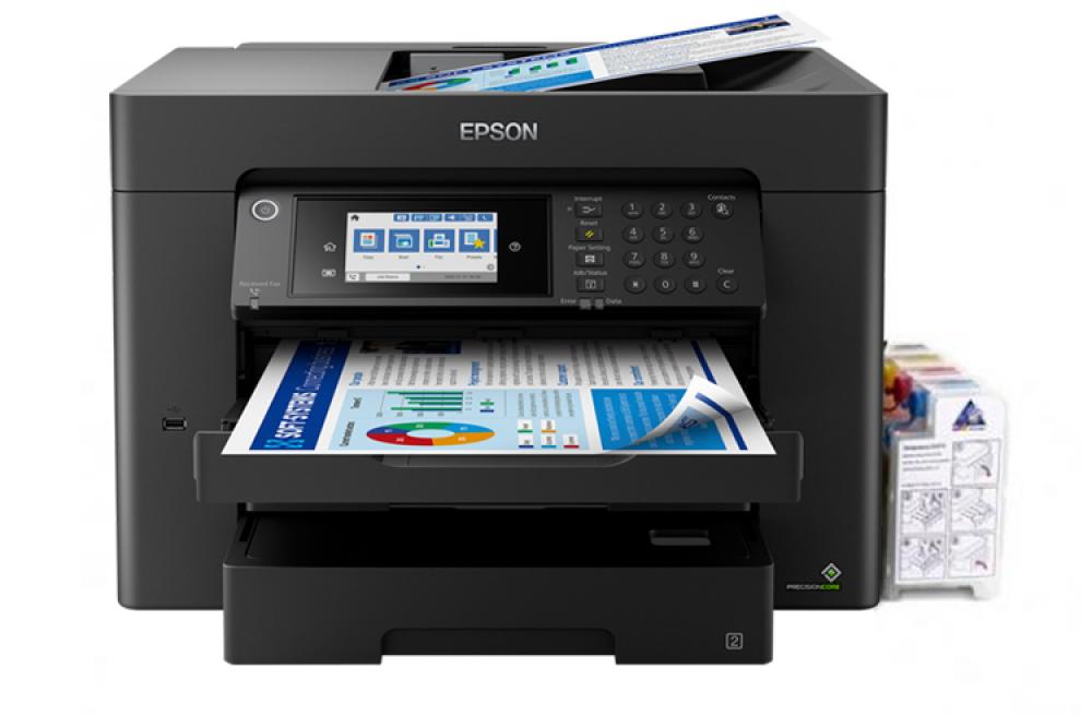 изображение МФУ Epson Workforce WF-7840DTWF с СНПЧ и светостойкими чернилами 500мл - изображение 1