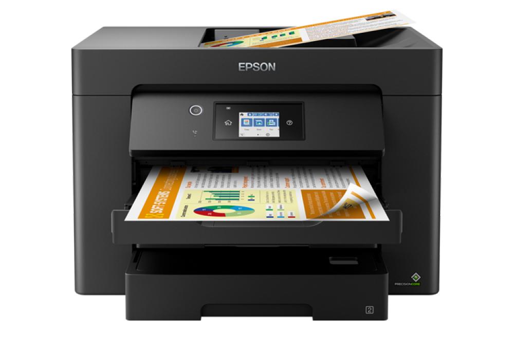 изображение МФУ Epson Workforce WF-7830DTWF с СНПЧ и чернилами 1 литр - изображение 1