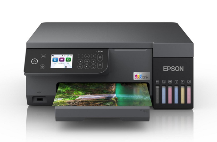 изображение МФУ Epson L8100 с оригинальной СНПЧ и чернилами