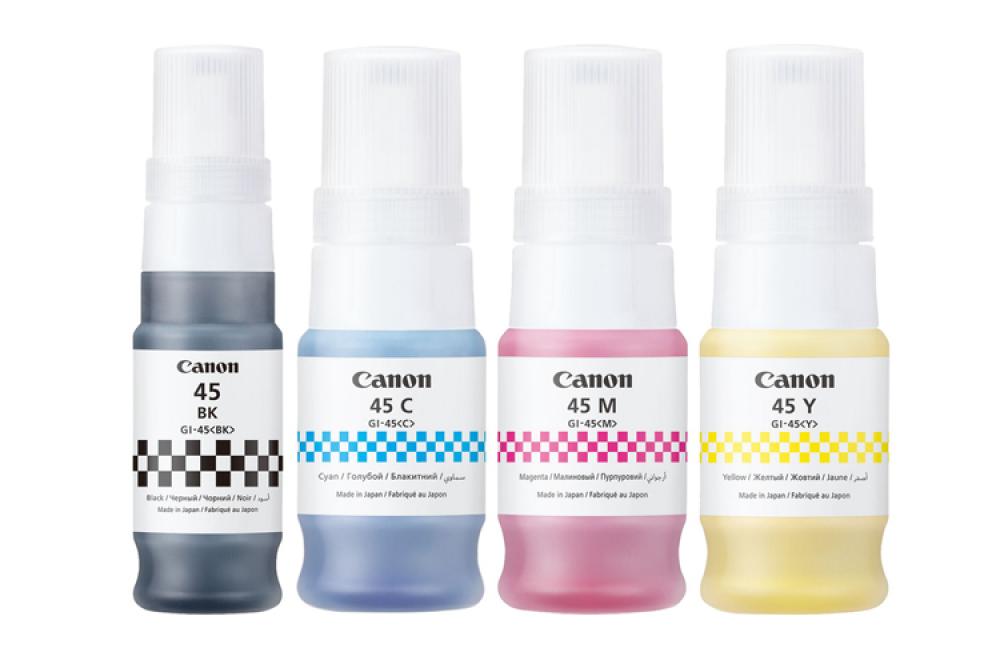 изображение Оригинальные чернила для Canon GI-45 (4 цвета, 70мл)