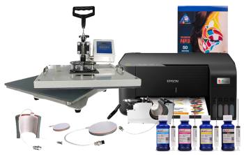 Многофункциональный термопресс INKSYSTEM C-04-2938 4 в 1 и МФУ Epson L3210 с набором для сублимационной печати