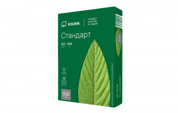 Офисная бумага Илим Стандарт A3, 80g/m2, 500л
