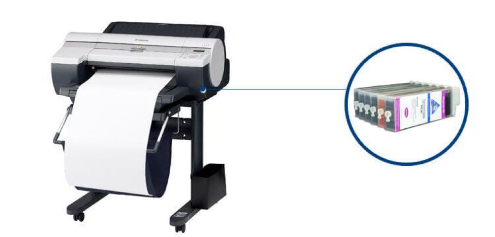 изображение Плоттер Canon imagePROGRAF LP17 с ПЗК и чернилами - изображение 1