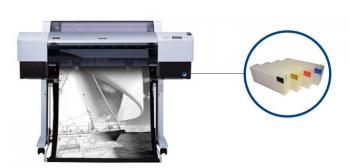 Плоттер Epson Stylus Pro 7450 с ПЗК и чернилами