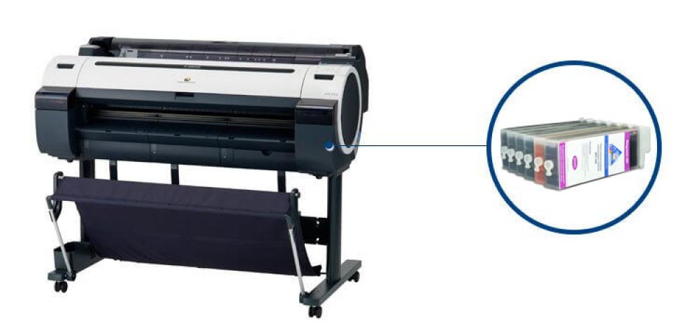 изображение Плоттер Canon imagePROGRAF IPF750 с ПЗК и чернилами - изображение 1