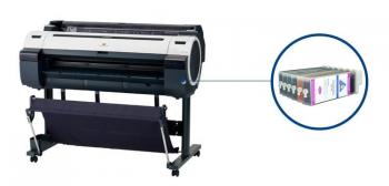 Плоттер Canon imagePROGRAF IPF750 с ПЗК и чернилами