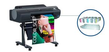 Плоттер Canon imagePROGRAF IPF6350 с ПЗК и чернилами