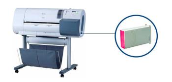Плоттер Canon imagePROGRAF W6200 с ПЗК и чернилами