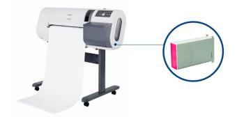Плоттер Canon imagePROGRAF W6400 с ПЗК и чернилами