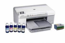 Цветной принтер HP Photosmart D5463 с ПЗК и чернилами