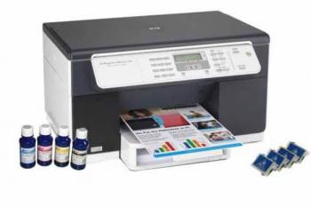 МФУ HP OfficeJet L7480 с ПЗК и чернилами