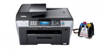МФУ Brother MFC 6490CN с СНПЧ и чернилами
