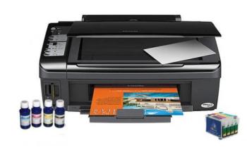 МФУ Epson Stylus TX200, TX209 с ПЗК и чернилами