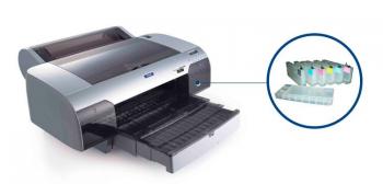 Плоттер Epson Stylus Pro 4000 с ПЗК и чернилами