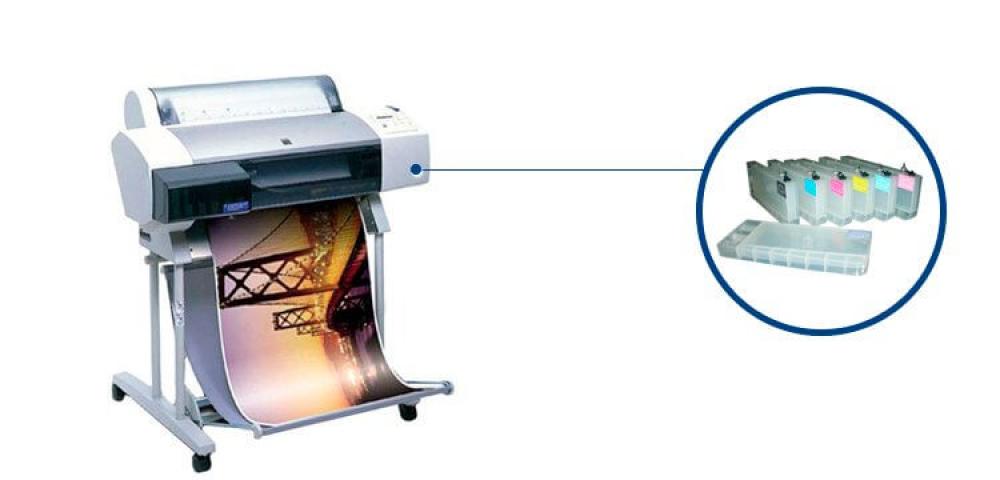 изображение Плоттер Epson Stylus Pro 7000 с ПЗК - изображение 1