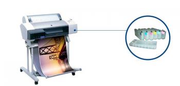 Плоттер Epson Stylus Pro 7000 с ПЗК и чернилами