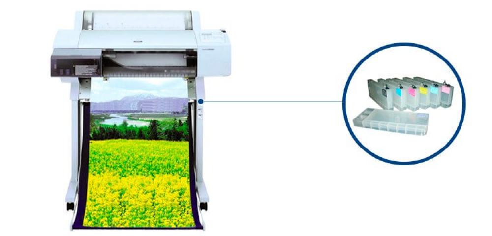 изображение Плоттер Epson Stylus Pro 7500 с ПЗК - изображение 1