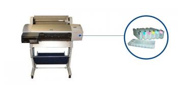 Плоттер Epson Stylus Pro 7600 с ПЗК и чернилами