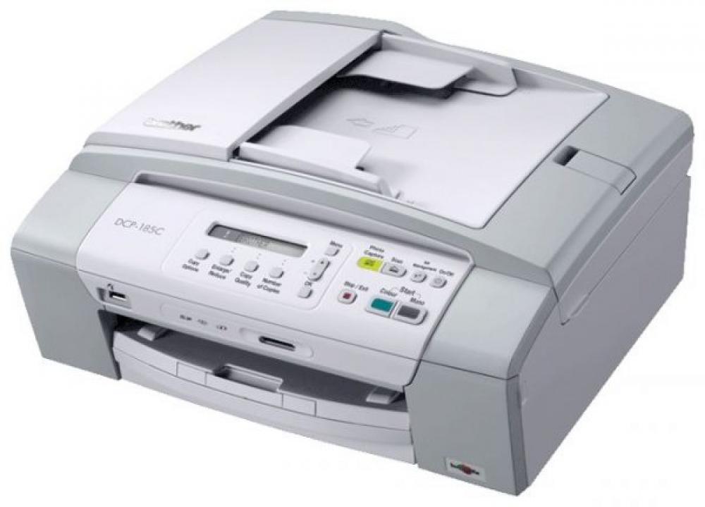изображение МФУ Brother DCP 185C с ПЗК и чернилами
