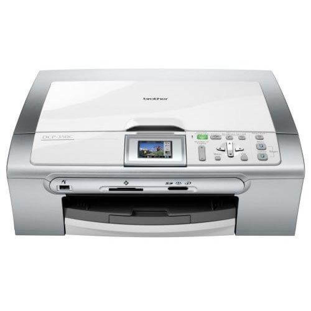 изображение МФУ Brother DCP 350C с ПЗК и чернилами