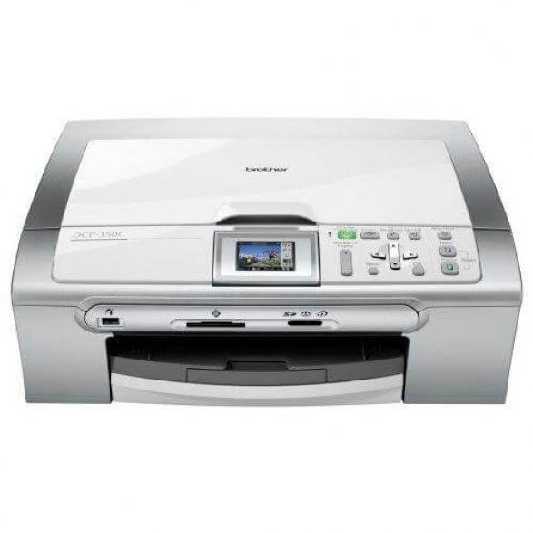 изображение МФУ Brother DCP 350C с ПЗК и чернилами