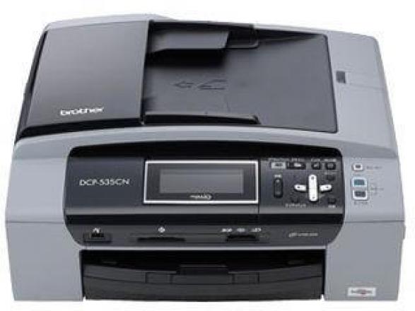 изображение МФУ Brother DCP 535CN с ПЗК и чернилами