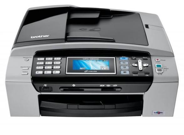 изображение МФУ Brother MFC 490CN с ПЗК и чернилами