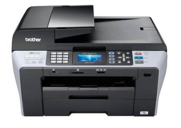 изображение МФУ Brother MFC 6490CW с ПЗК и чернилами