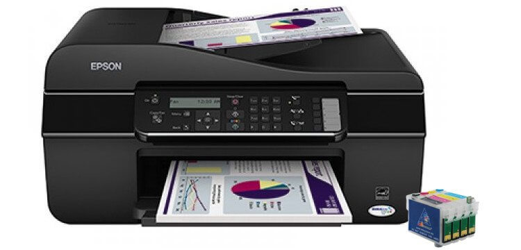 изображение МФУ Epson Stylus Office BX305F с перезаправляемыми картриджами