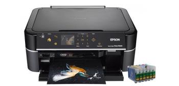 МФУ Epson Stylus Photo PX660 с ПЗК и чернилами