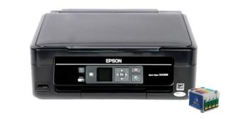 МФУ Epson Stylus SX435W с ПЗК и чернилами