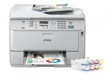 МФУ Epson WorkForce Pro WP-4595DNF с ПЗК и чернилами