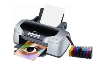 Принтер Epson Stylus Photo R800 с СНПЧ и чернилами