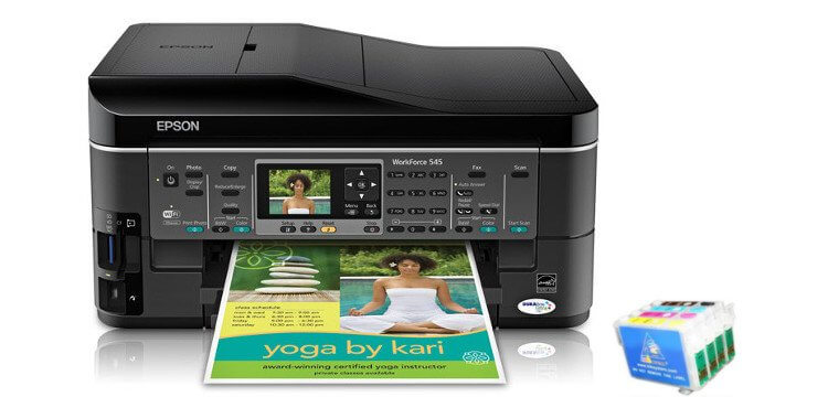 изображение МФУ Epson WorkForce 545 с перезаправляемыми картриджами